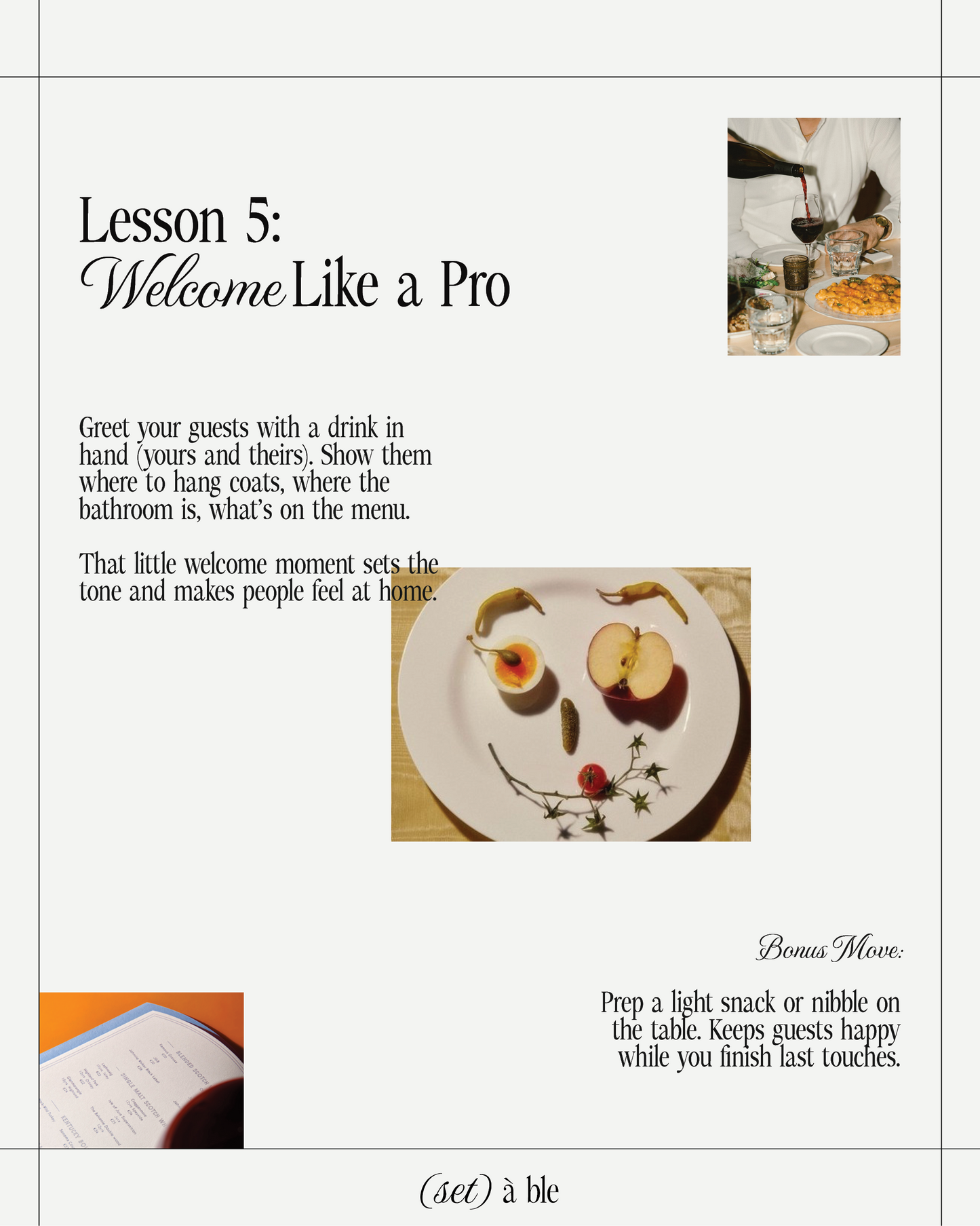 Dinner Party Formula: Mini Course