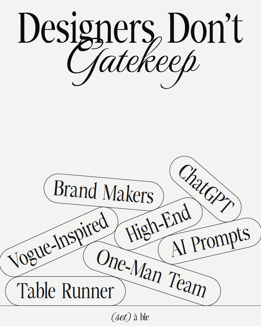 Designers Don't Gatekeep: ChatGPT Prompts