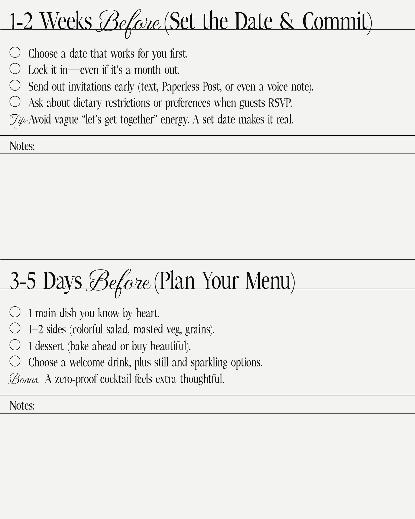 The Modern Host’s Dinner Party Checklist